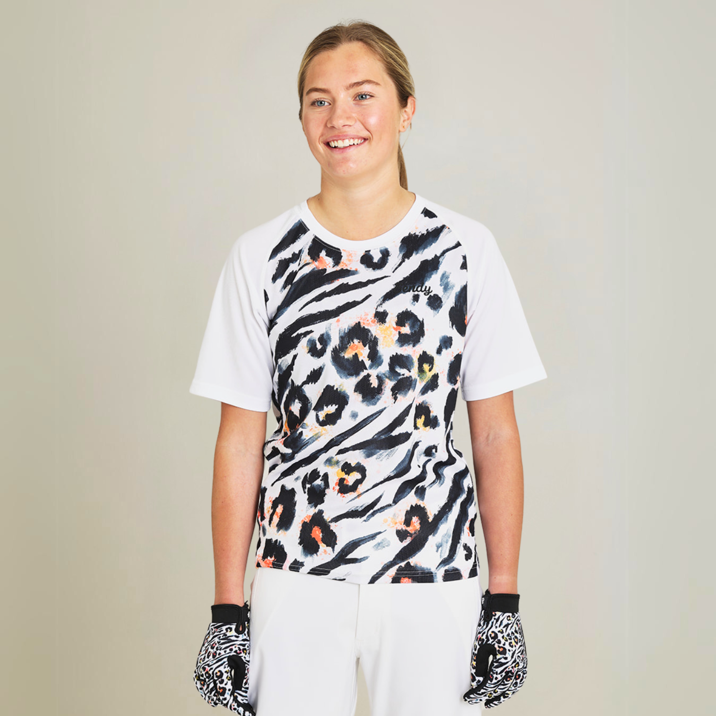 Send It Adults Short Sleeved MTB Jersey | Snow Leopard