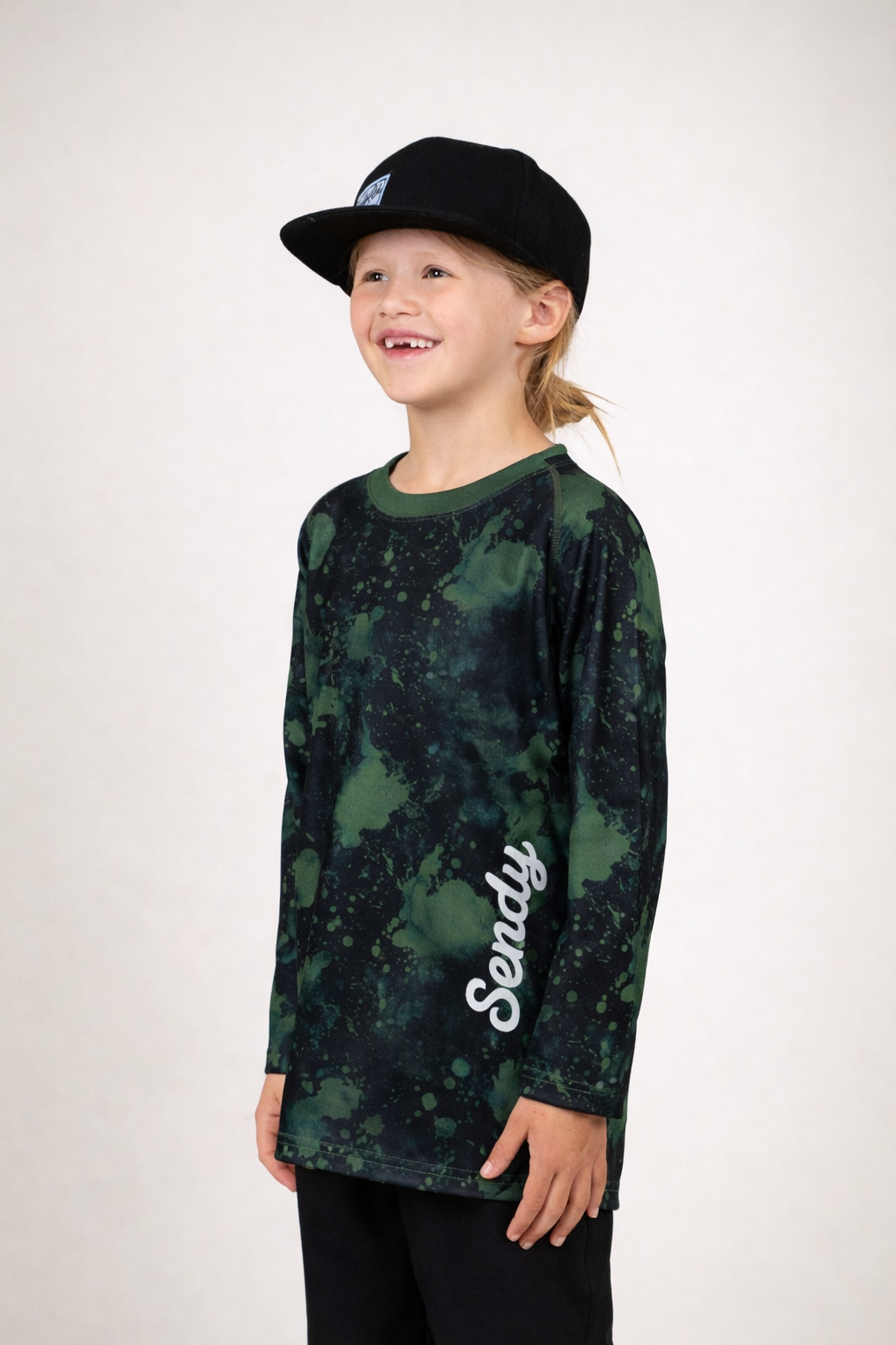 Send It Kids Long Sleeved MTB Jersey | Acid
