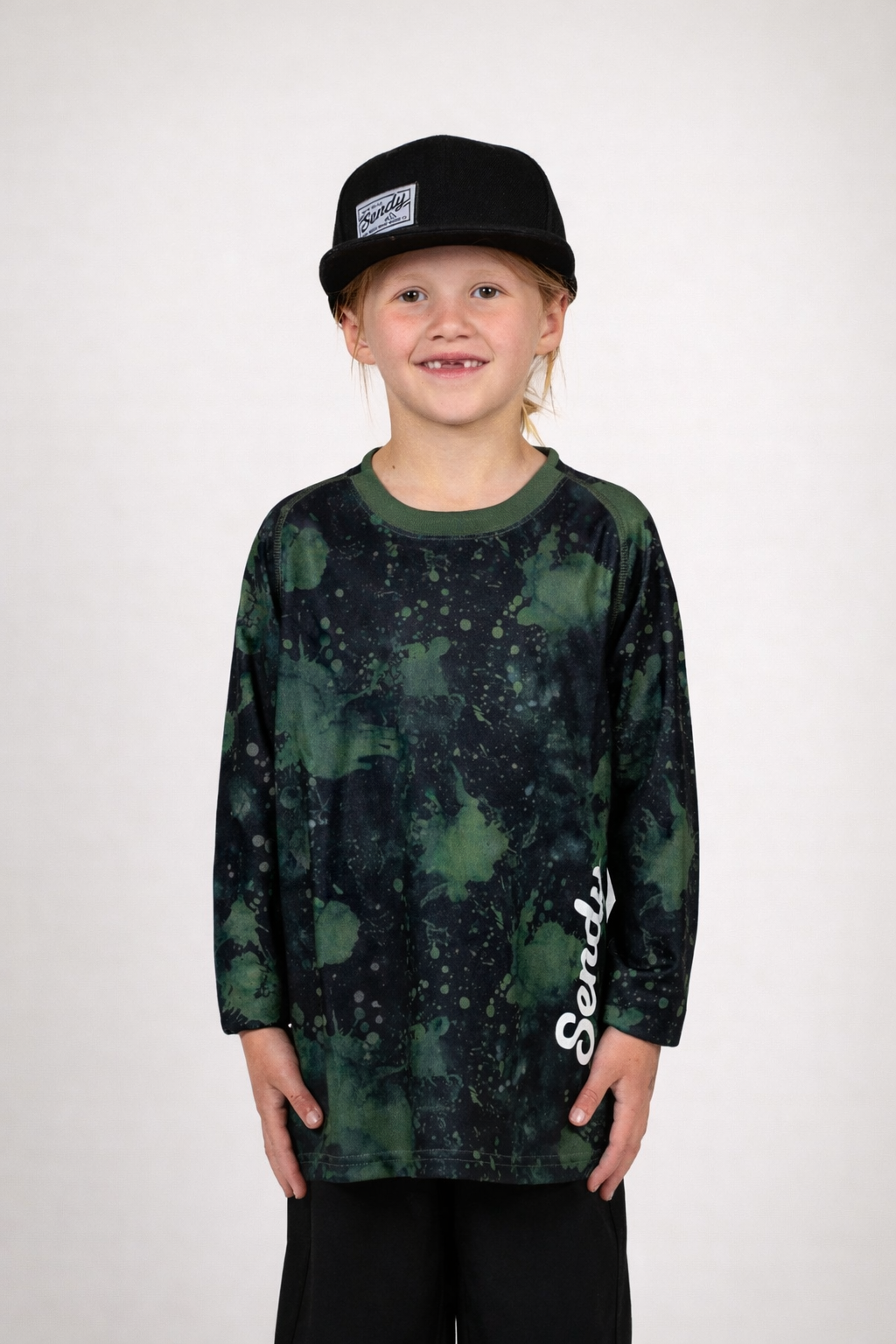 Send It Kids Long Sleeved MTB Jersey | Acid