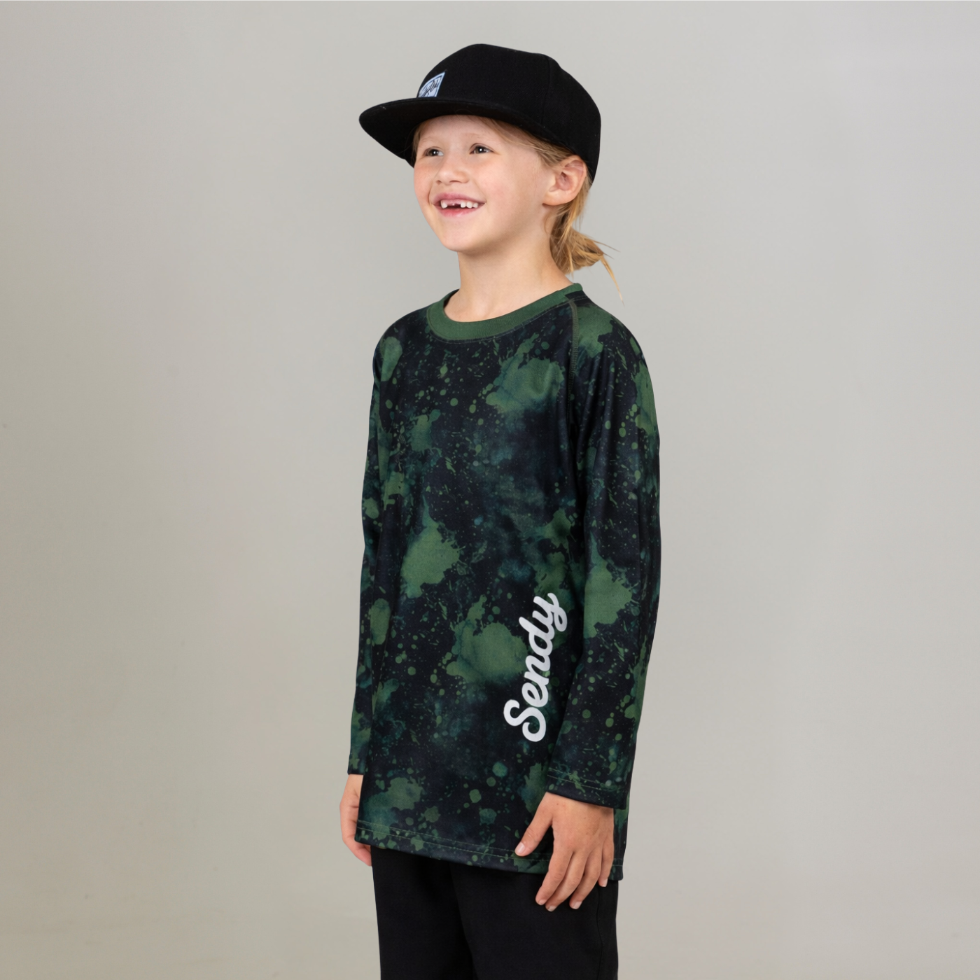 Send It Kids Long Sleeved MTB Jersey | Acid