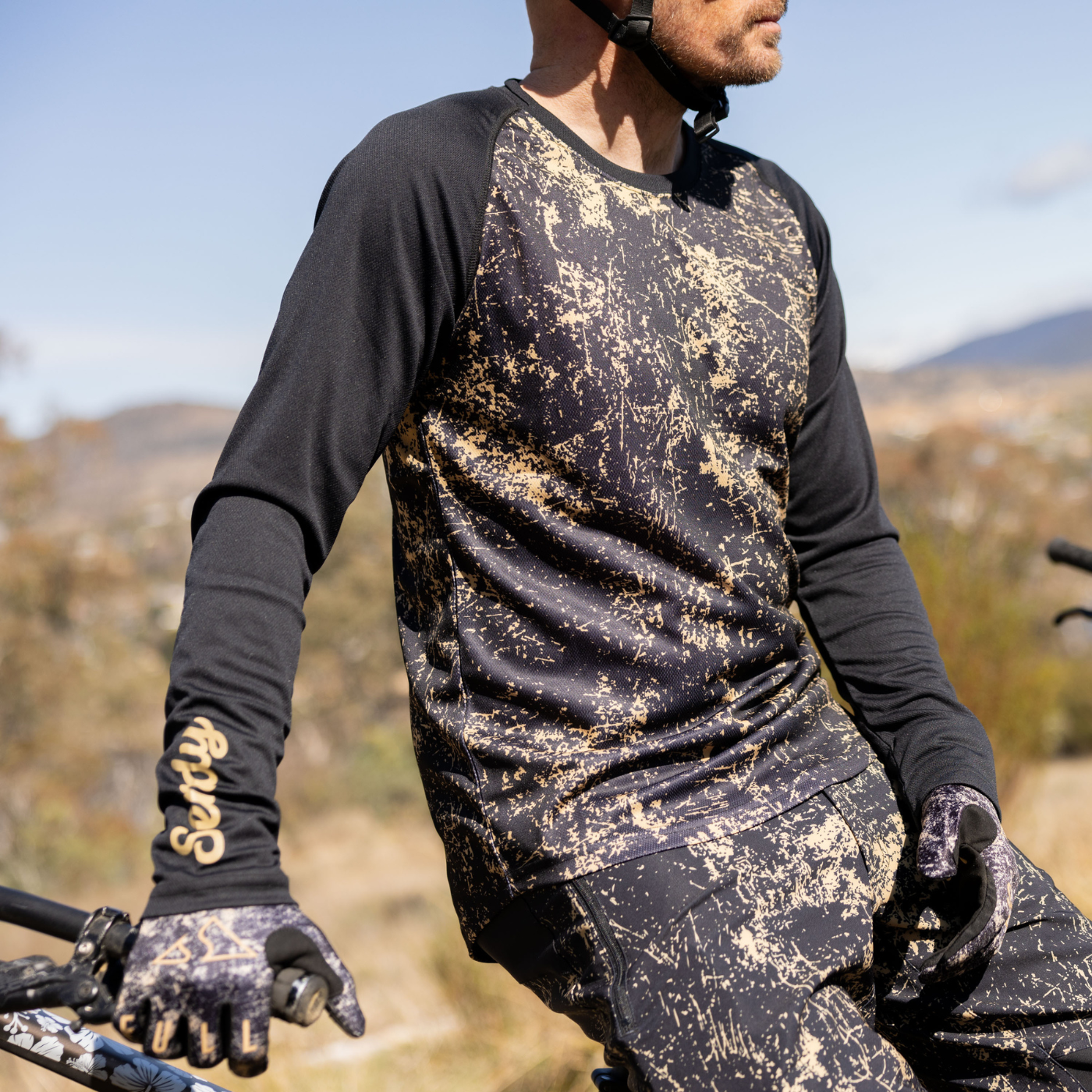 Adults Long Sleeve MTB Jersey Rust