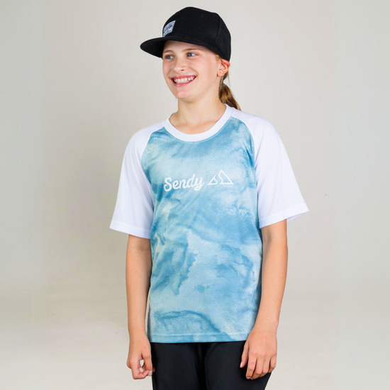 Send It Kids Short Sleeved MTB Jersey | Mist