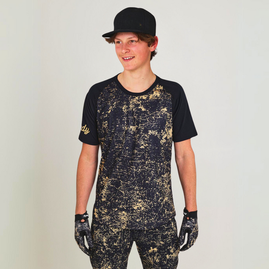 Send It Kids Short Sleeved MTB Jersey | Rust