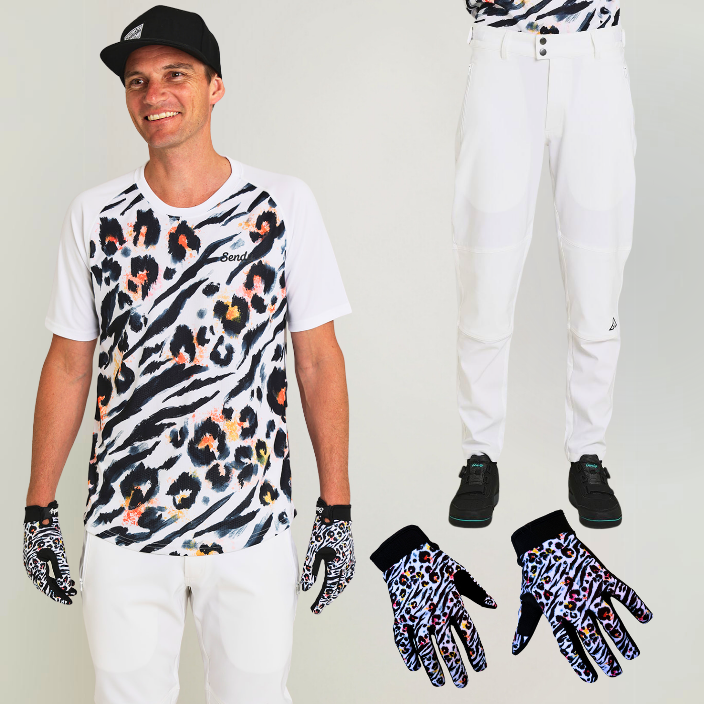 Adult Short Sleeve Snow Leopard Bundle