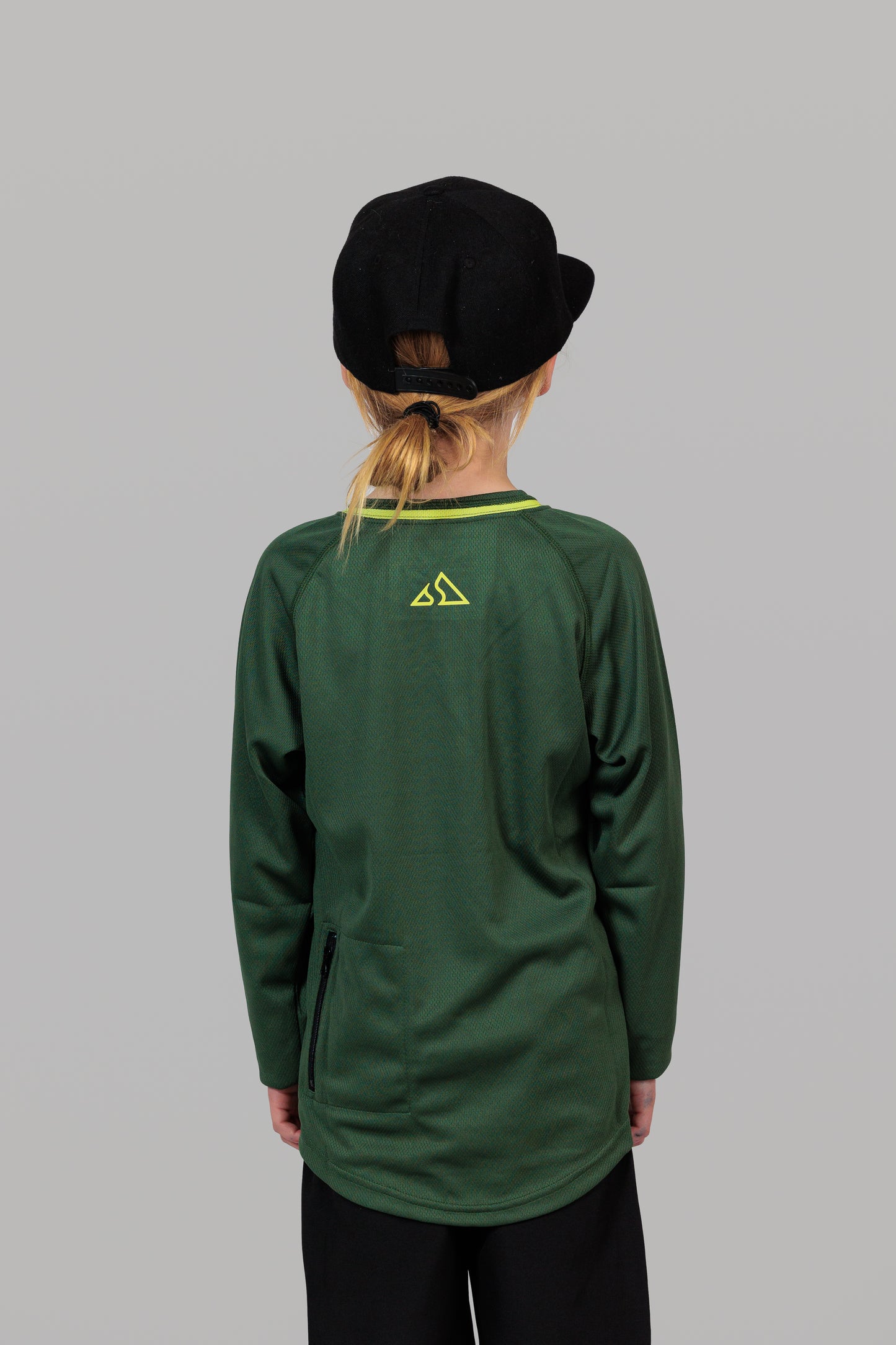 Send It Kids Long Sleeved MTB Jersey | Bold Green