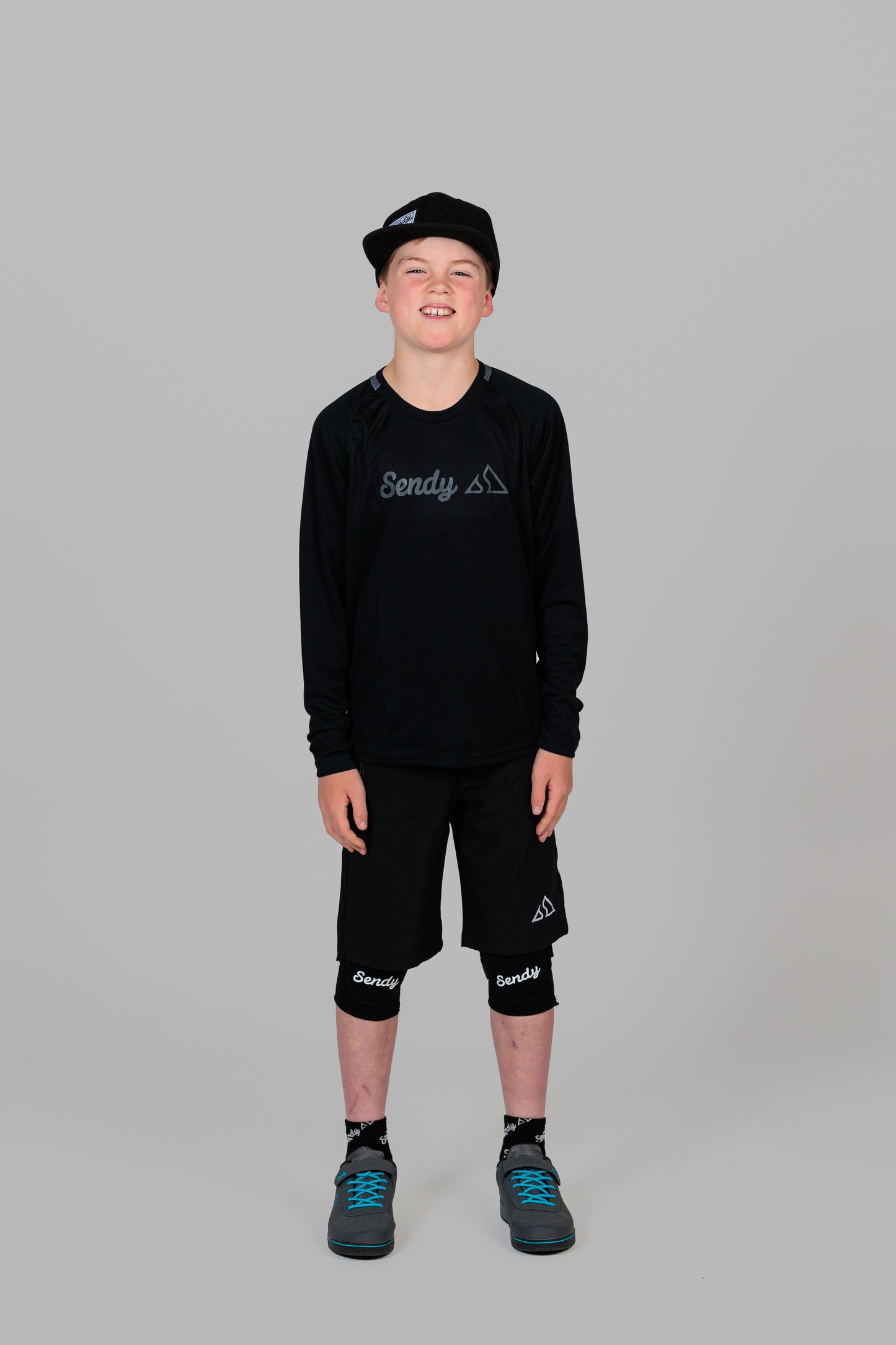 Send It Kids Long Sleeved MTB Jersey | Bold Black