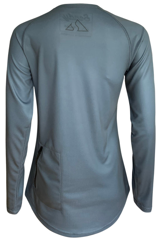 Load image into Gallery viewer, Send It Women&amp;#39;s Long Sleeved MTB Jersey | Slate

