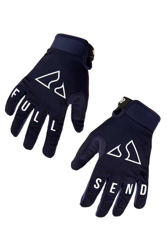 Send It Adults MTB Glove | Full Send Deep Blue