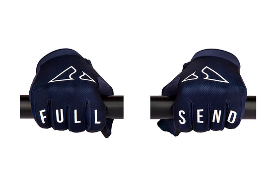 Send It Adults MTB Glove | Full Send Deep Blue