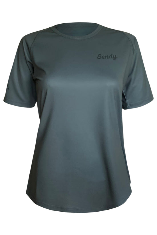 Load image into Gallery viewer, Send It Women&amp;#39;s Short Sleeved MTB Jersey | Slate
